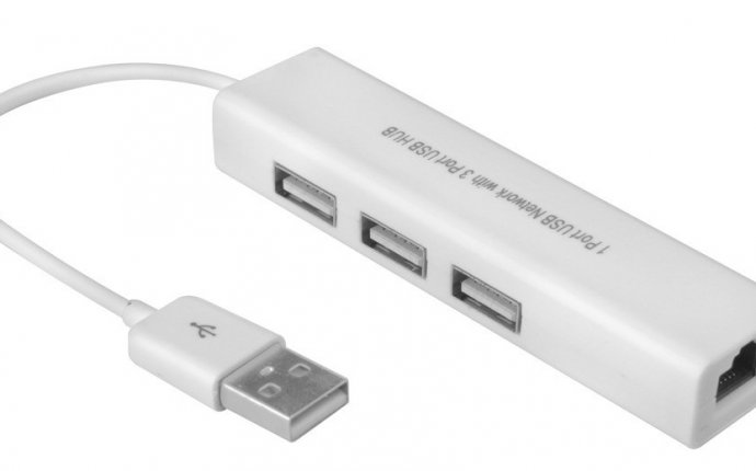 RK308 USB-to-Ethernet адаптер с USB хабом на 3 порта | Android